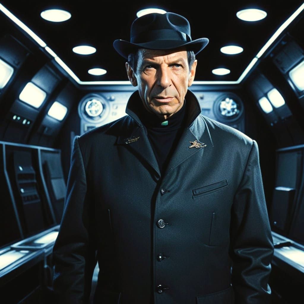 Space Comedy Noir Featuring Nimoy Style Character