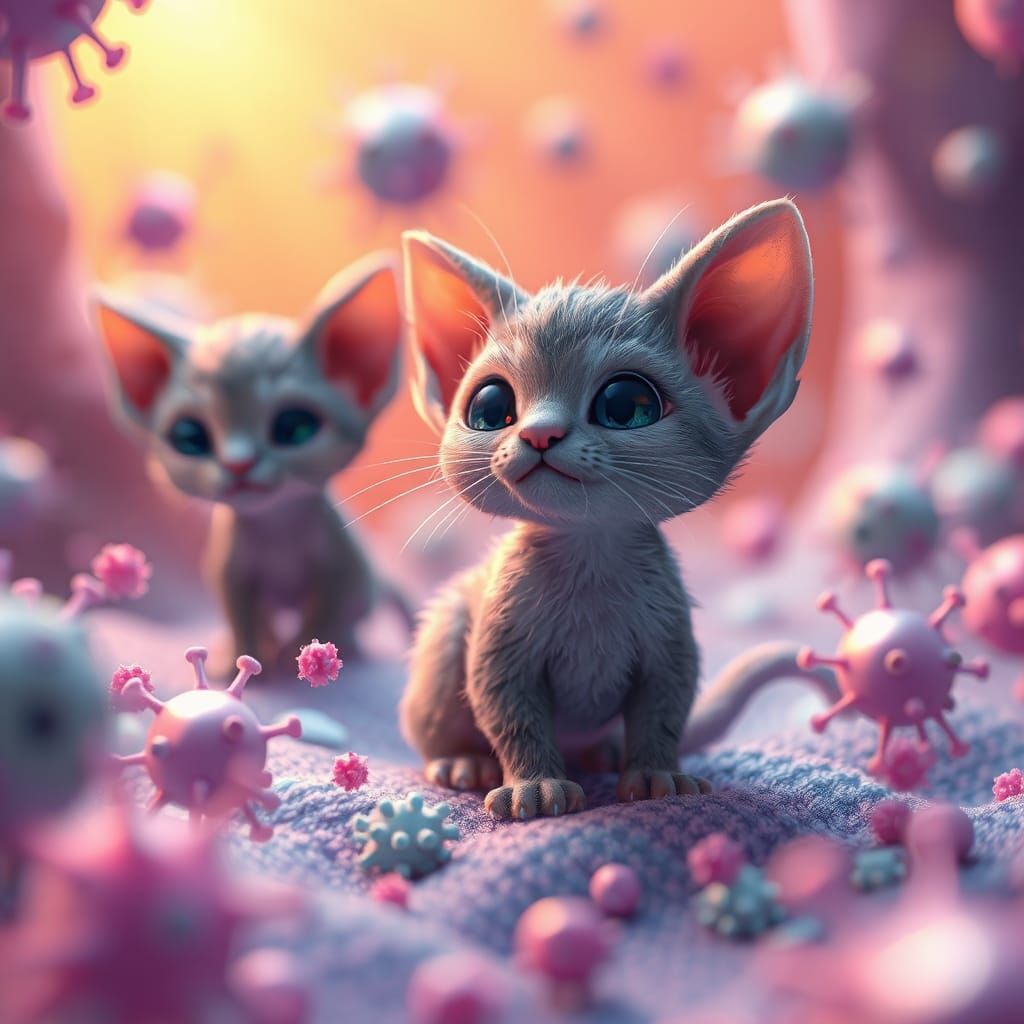 Fluffy Kittens in a Surreal Microbial World