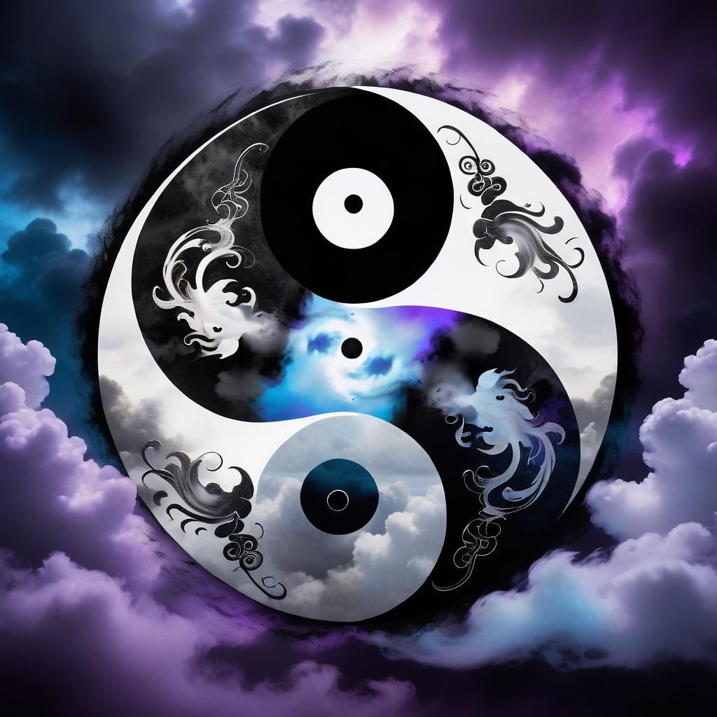 Dazzling Taijitu in Harmony