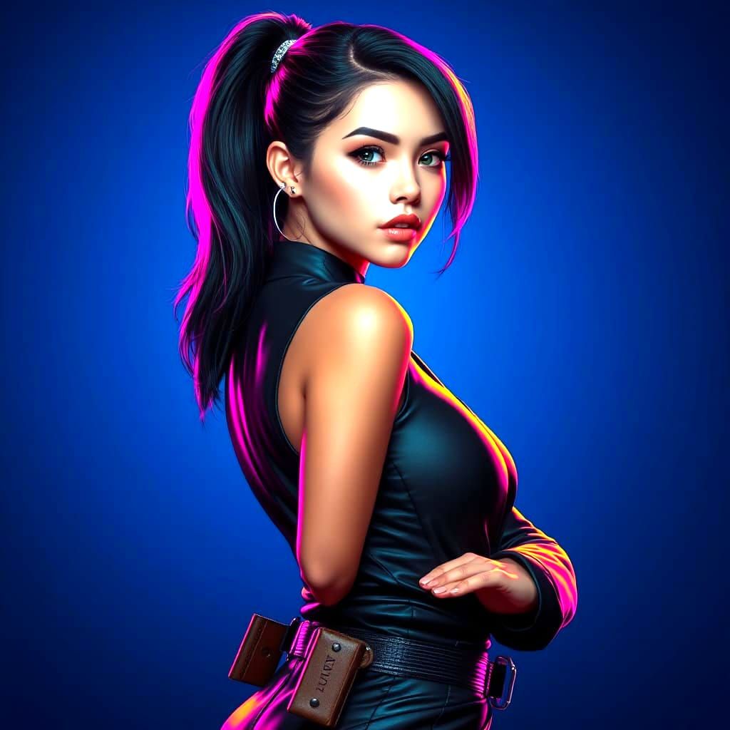 Detailed Portrait of a Girl, Hyperdetailed Lighting