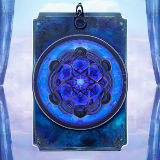 Hyperdetailed Pentacle Gift Tag in Unreal Engine