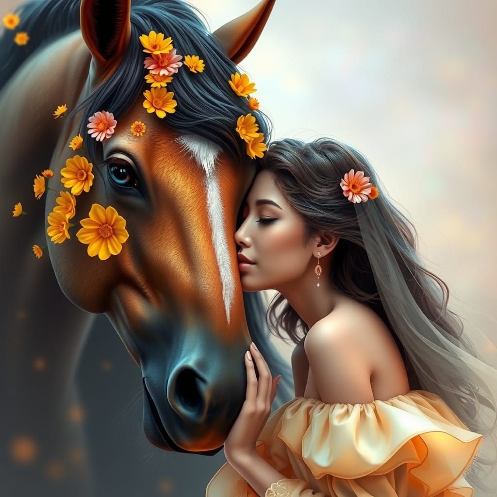 Woman & Horse, Klimt