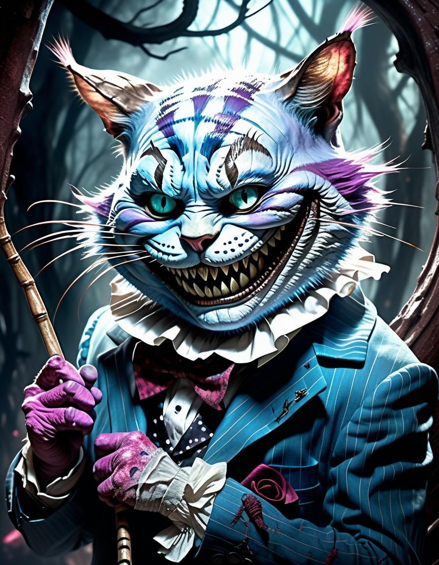 Dark Fantasy: Cheshire Cat as Freddy Krueger Ballerina