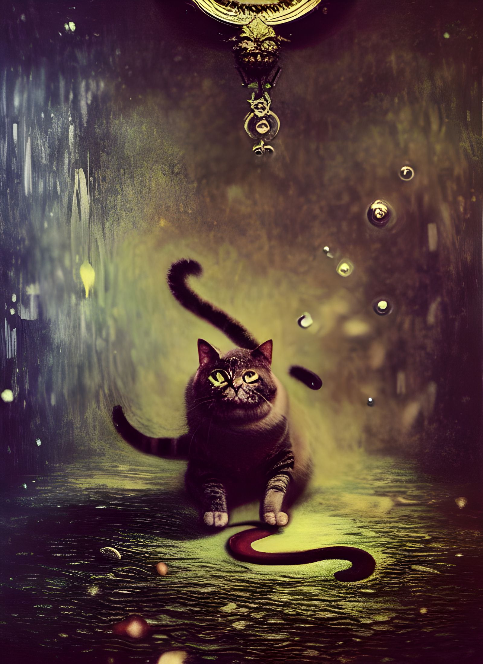 Magical Cat Portrait Inspired by Masters