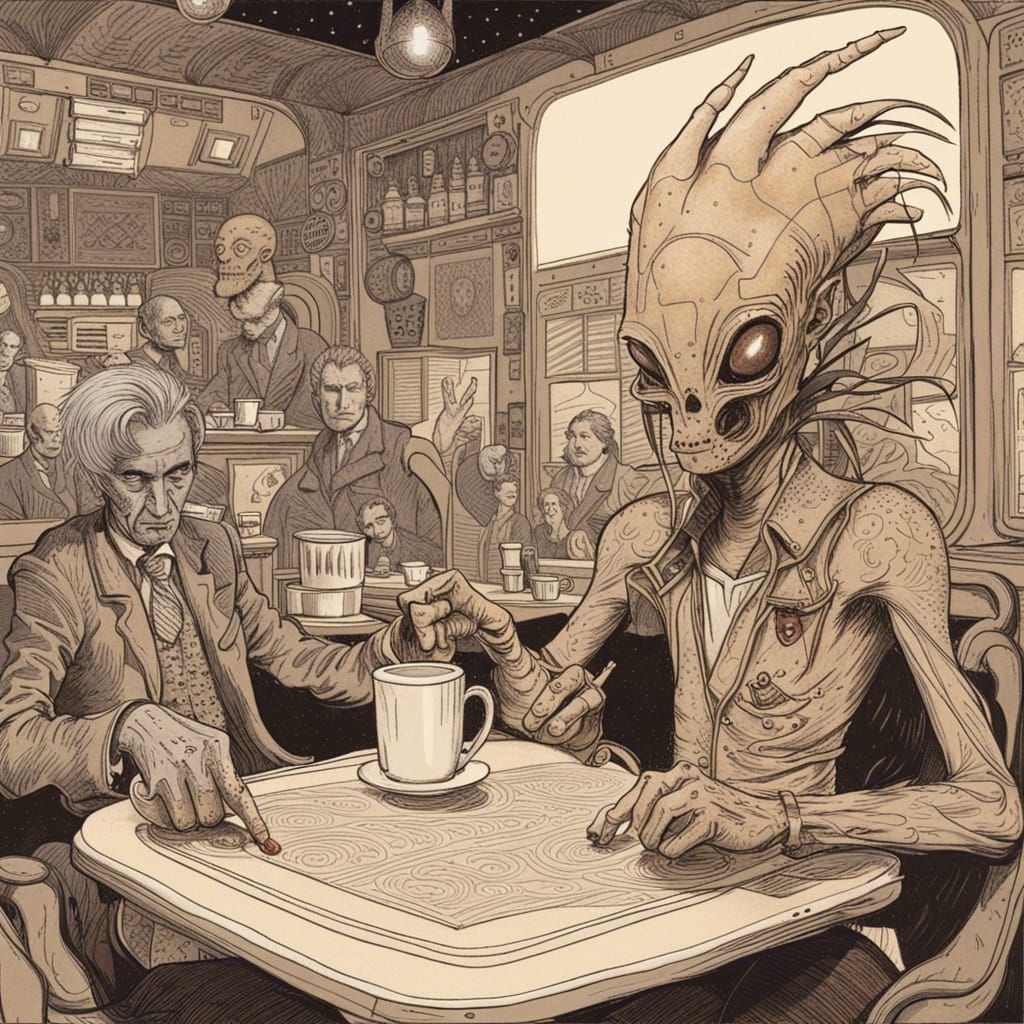 Alien Dandy at Coffee House
