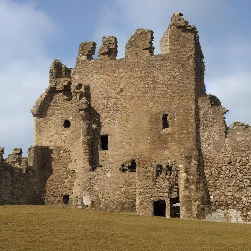 Medieval Castle Ruins Reflect on History