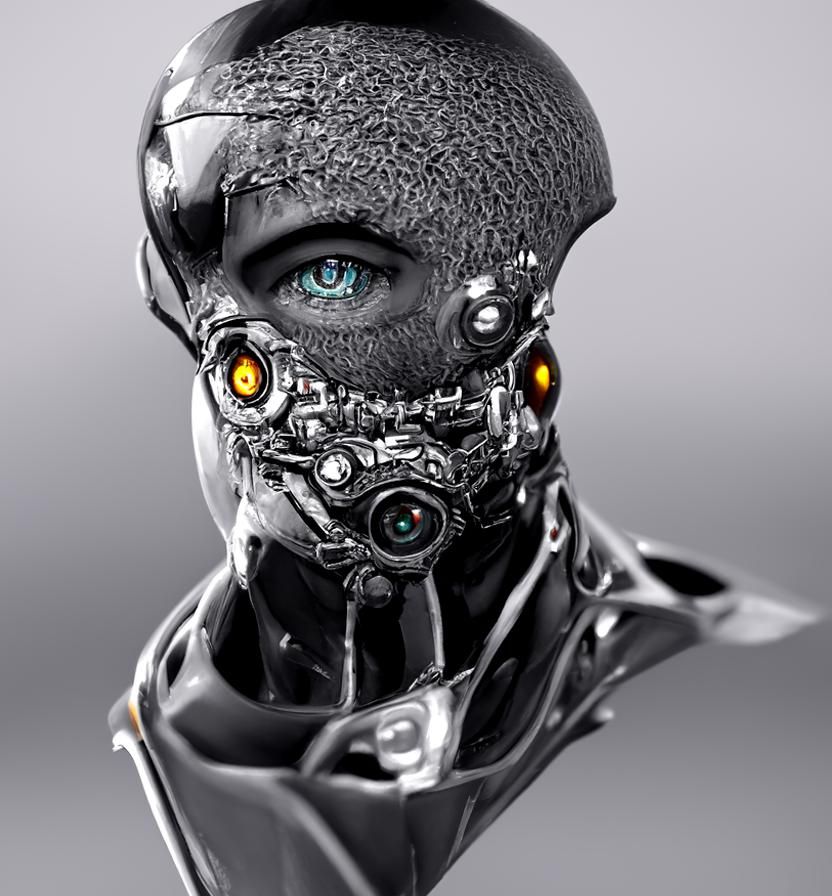 Mechanical Humanistic Cyborg in CryEngine Style