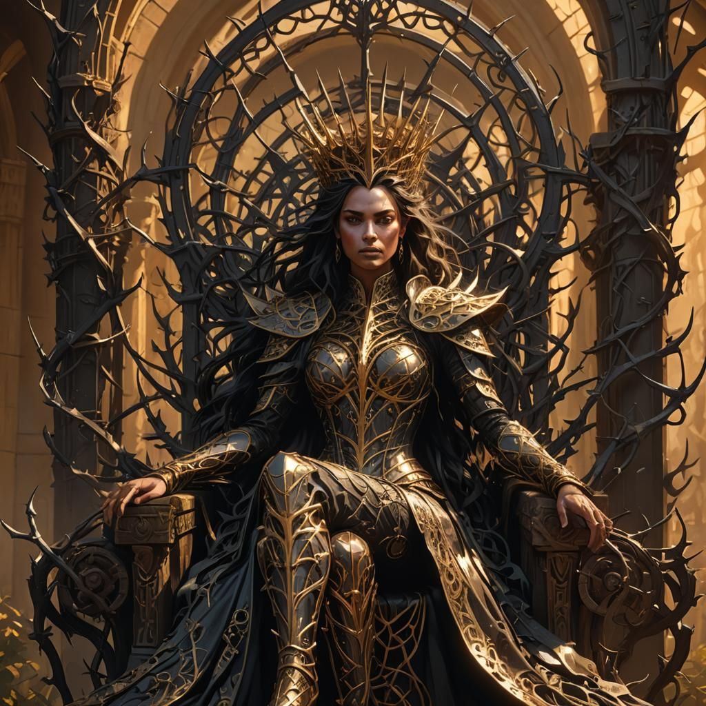Ironthorn Monarch: The Thorn Queen on Iron Throne