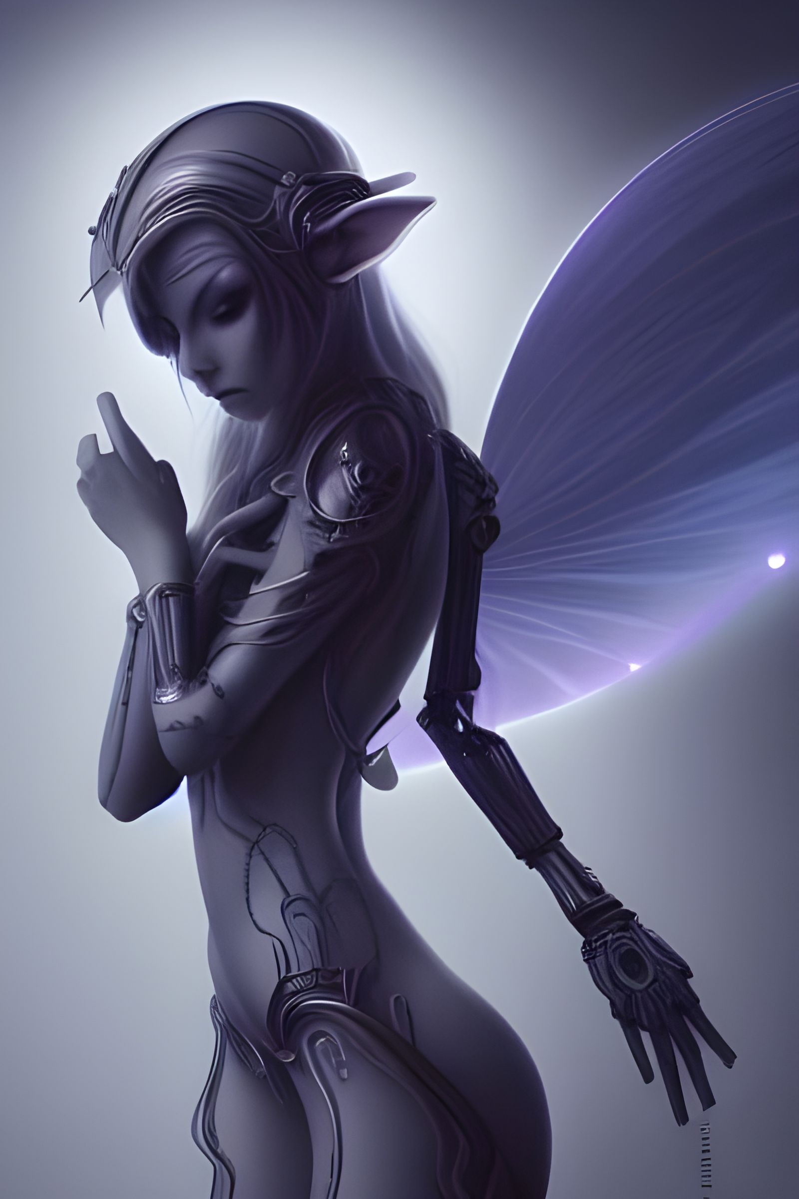 Ethereal Anime Goddess in a Mesmerizing Cosmos