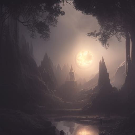 The Light in the Dark: Epic Cinematic Digital Art