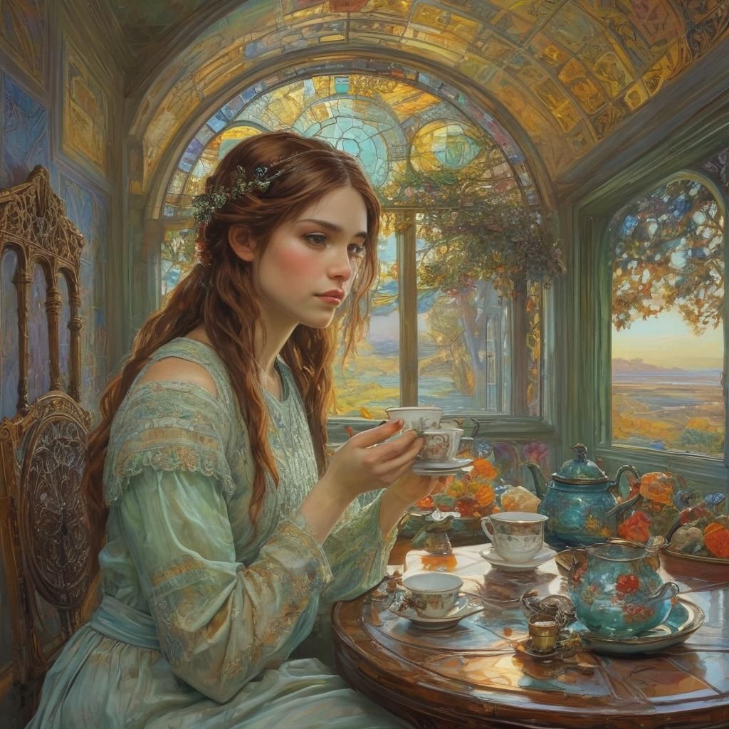 Apocalyptic Tea: Girl at World's End, Artistic Render