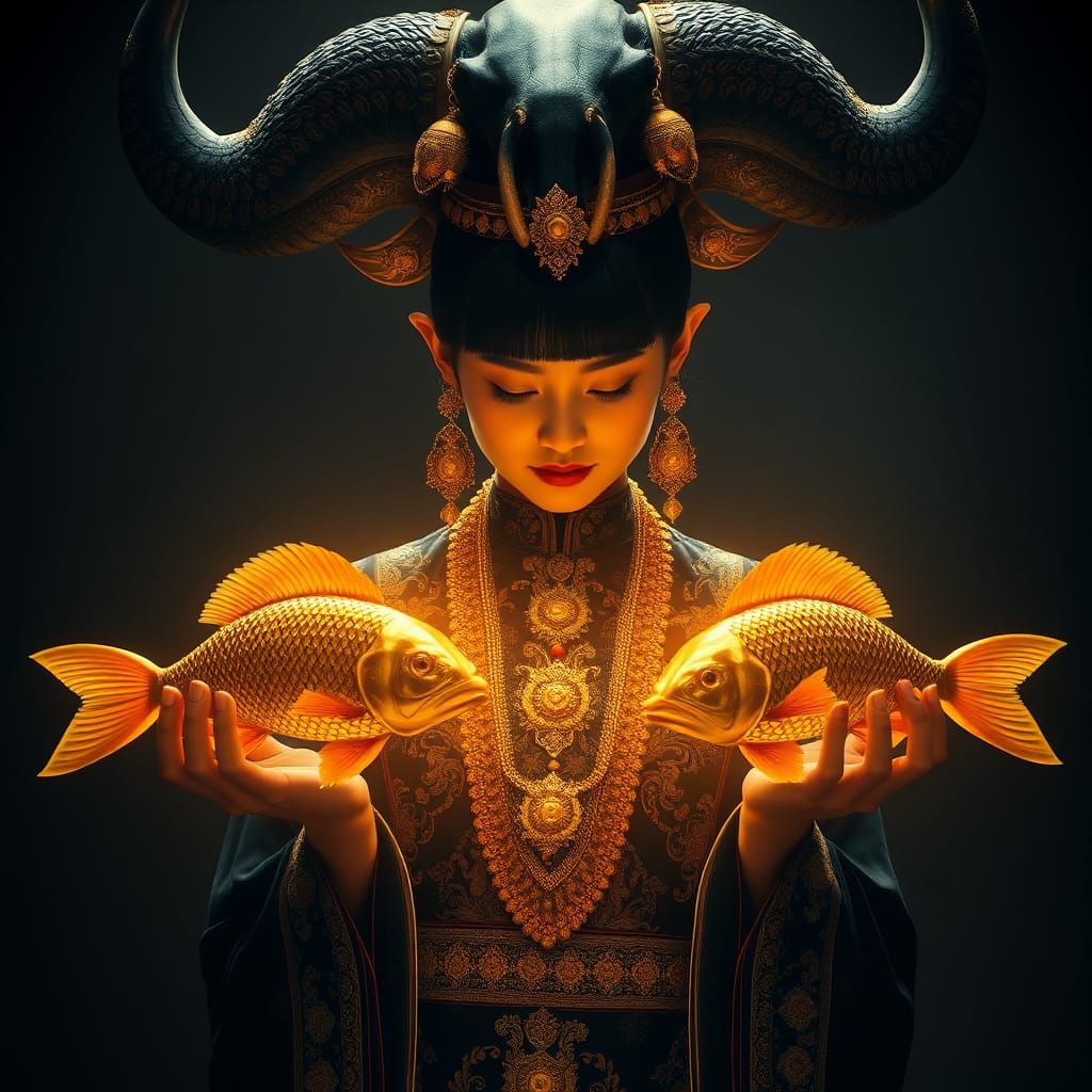 Regal Burmese Queen as Bago Medaw Goddess