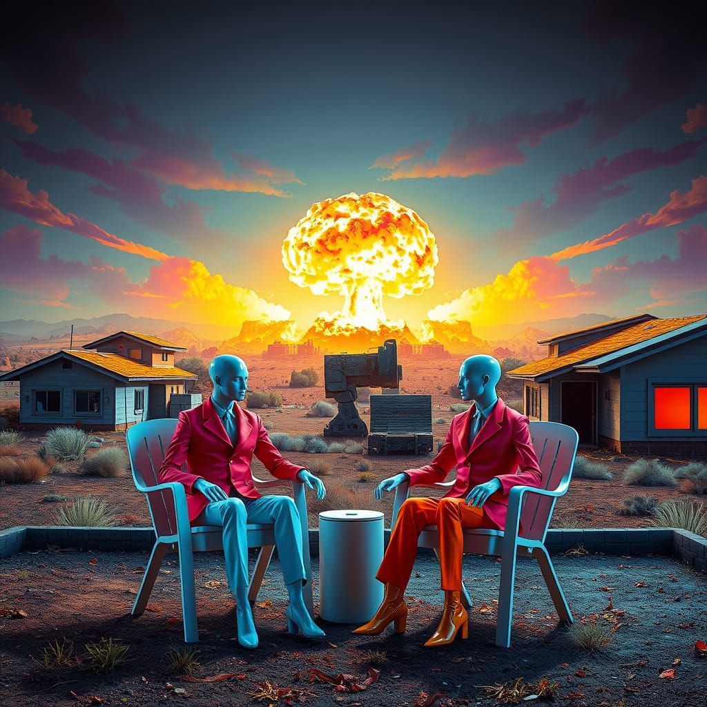 Atomic Blast in Pop Art Style