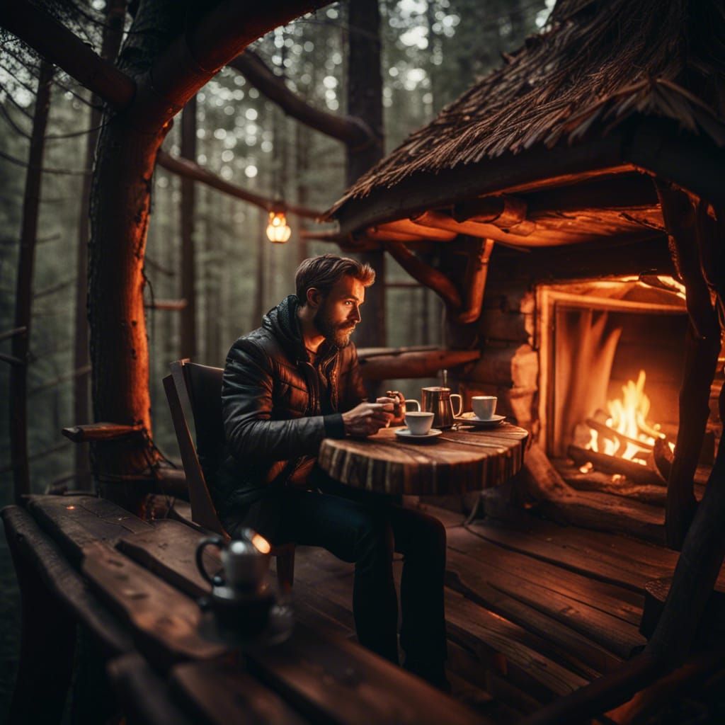 Luxurious Treehouse Retreat in Forest