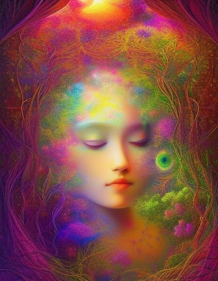 Newborn's First Breath in a Vibrant Jungle