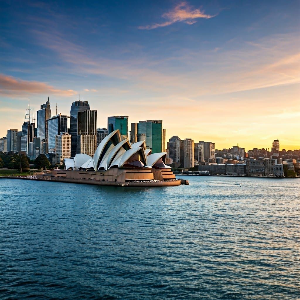 Sydney Opera House Sunset: A Photorealistic Skyline