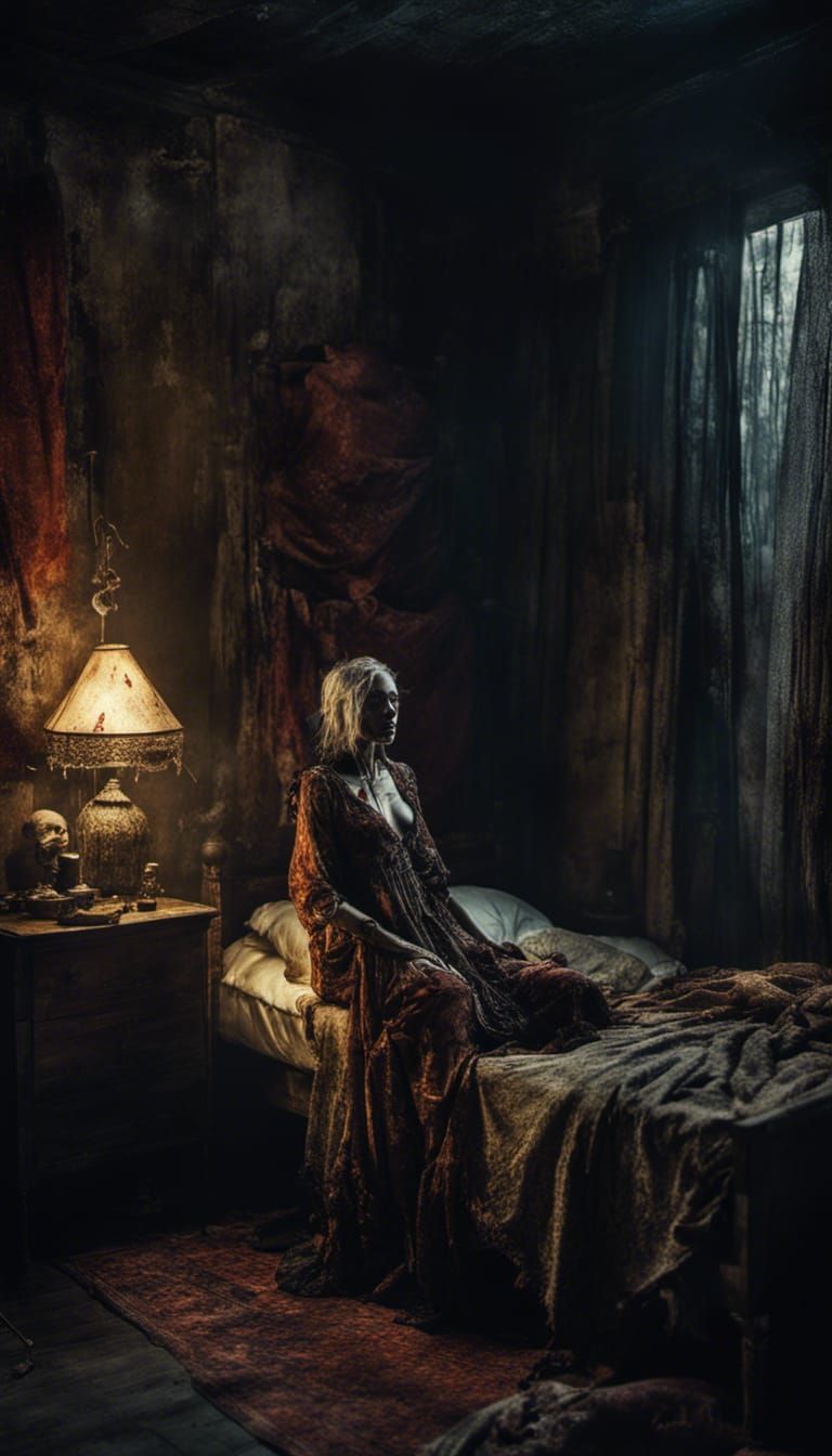 Baba Yaga Supermodel: Dark Horror Concept Art