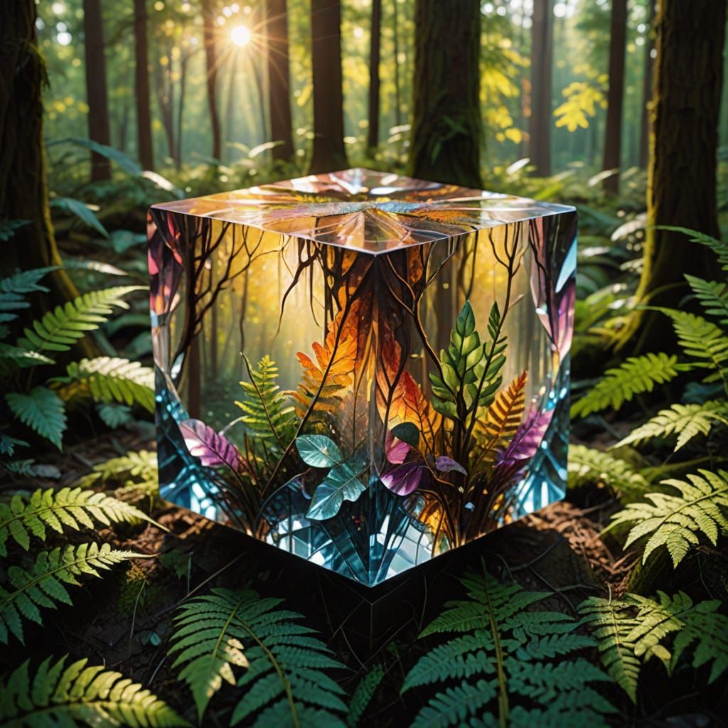 Crystal forest cube