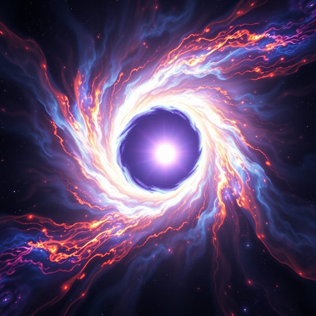 Cosmic Vortex: Swirling White Hole and Warped Black Hole