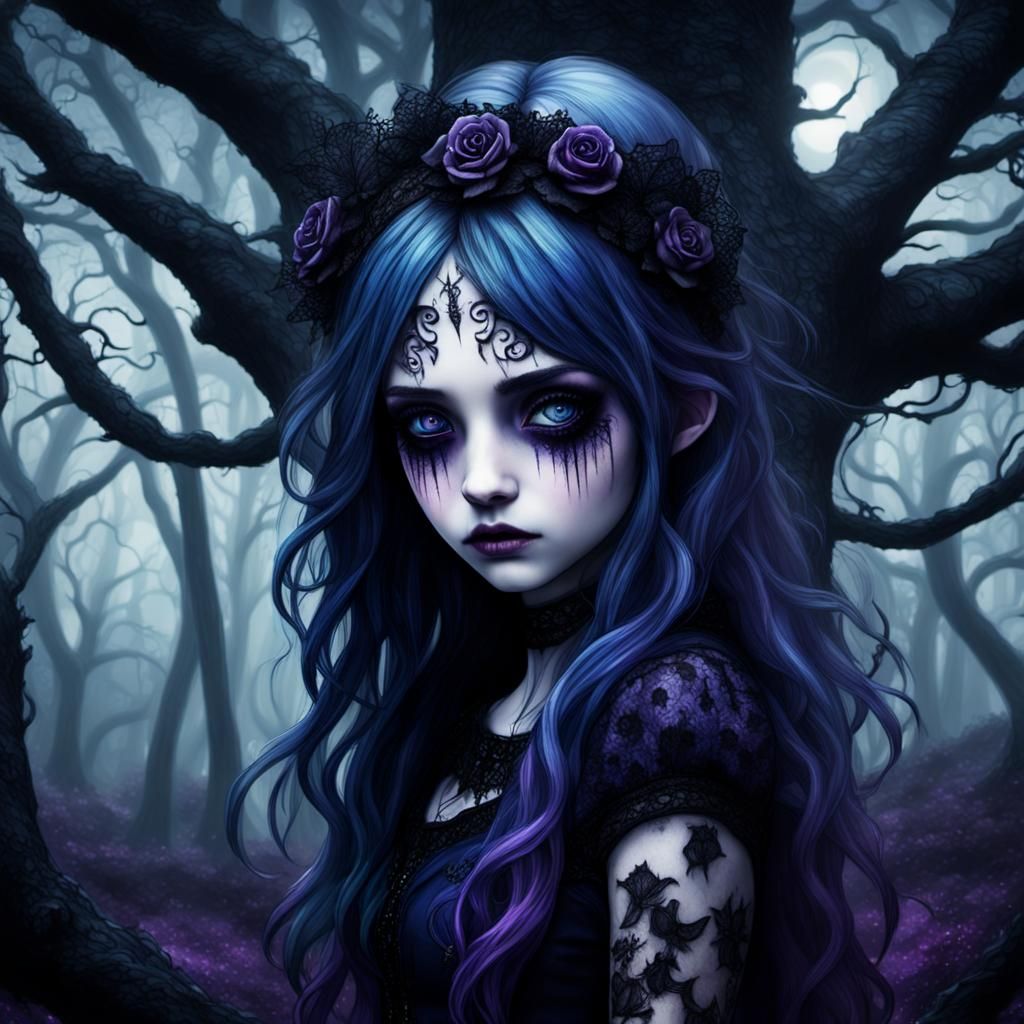 Emo Alice in Twisted Wonderland: A Gothic Portrait