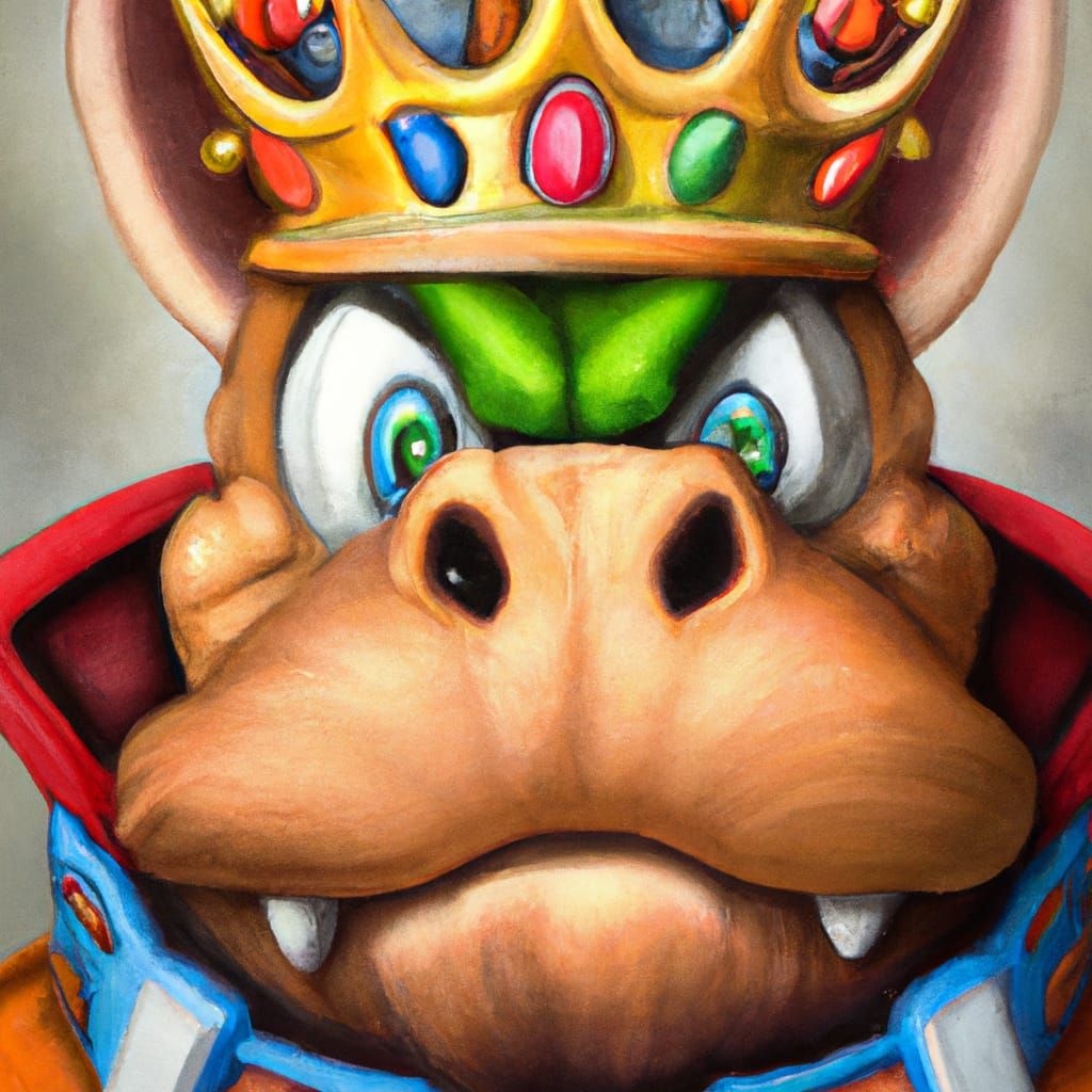 Bowser in Real Life: Detailed Painting