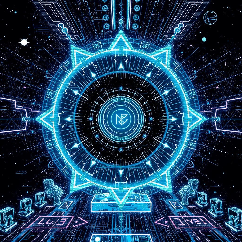 Abstract Constellation with Glitch Effects and Dark Energy