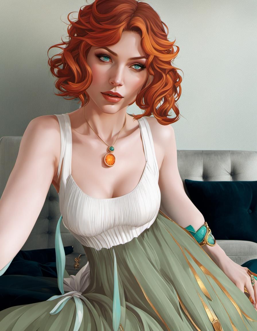 Intricate Portrait with Dynamic Lighting in Artstation Style