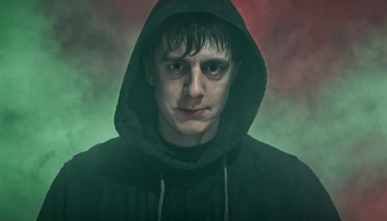 Ominous Shadow Figure in Gothic Horror Style