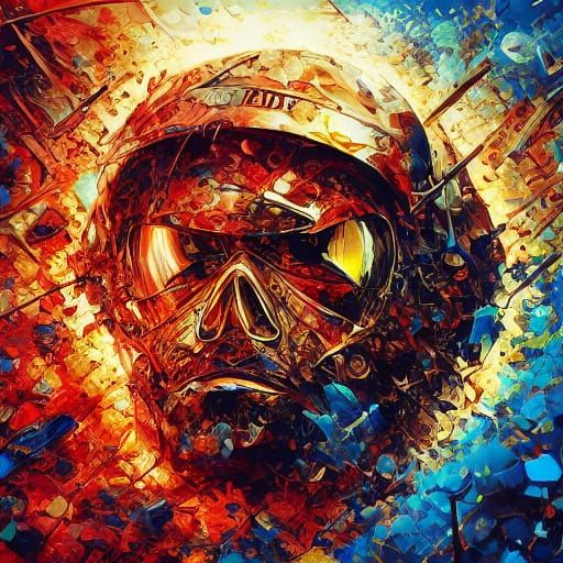 Glistening Glass and Crystal NIKE Sneaker in Splash Art