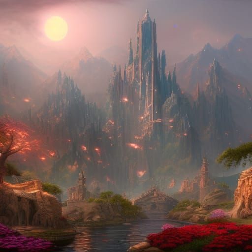 Fantastical Magnum Opus in Detailed Matte Painting