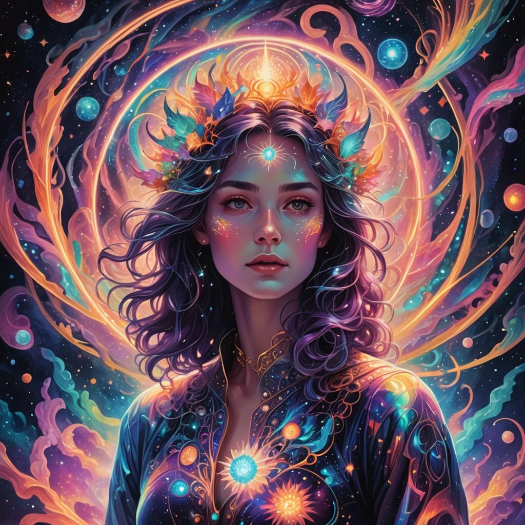 Livia in Holographic Astral Cosmic Illustration