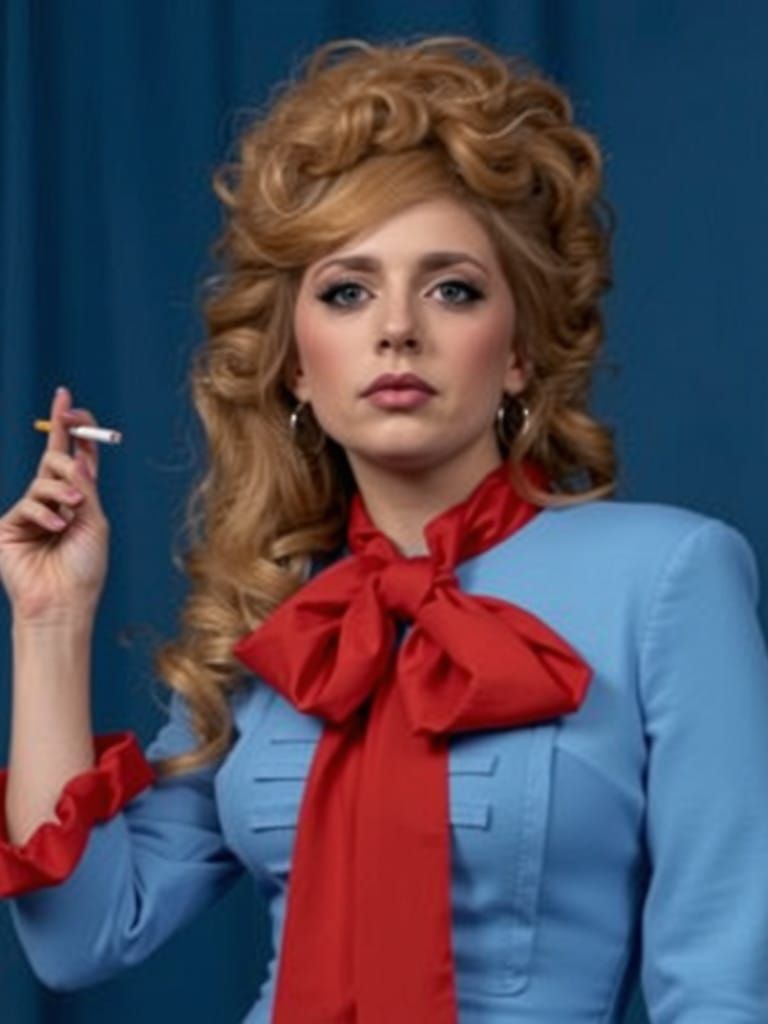 Lady Gaga in Elegant Cyberpunk Style