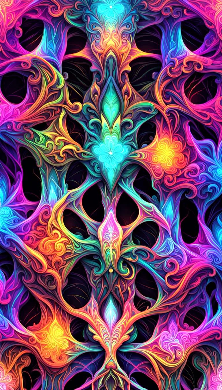 Neon Hyperdetailed Emotional Landscape in Vorticism Style