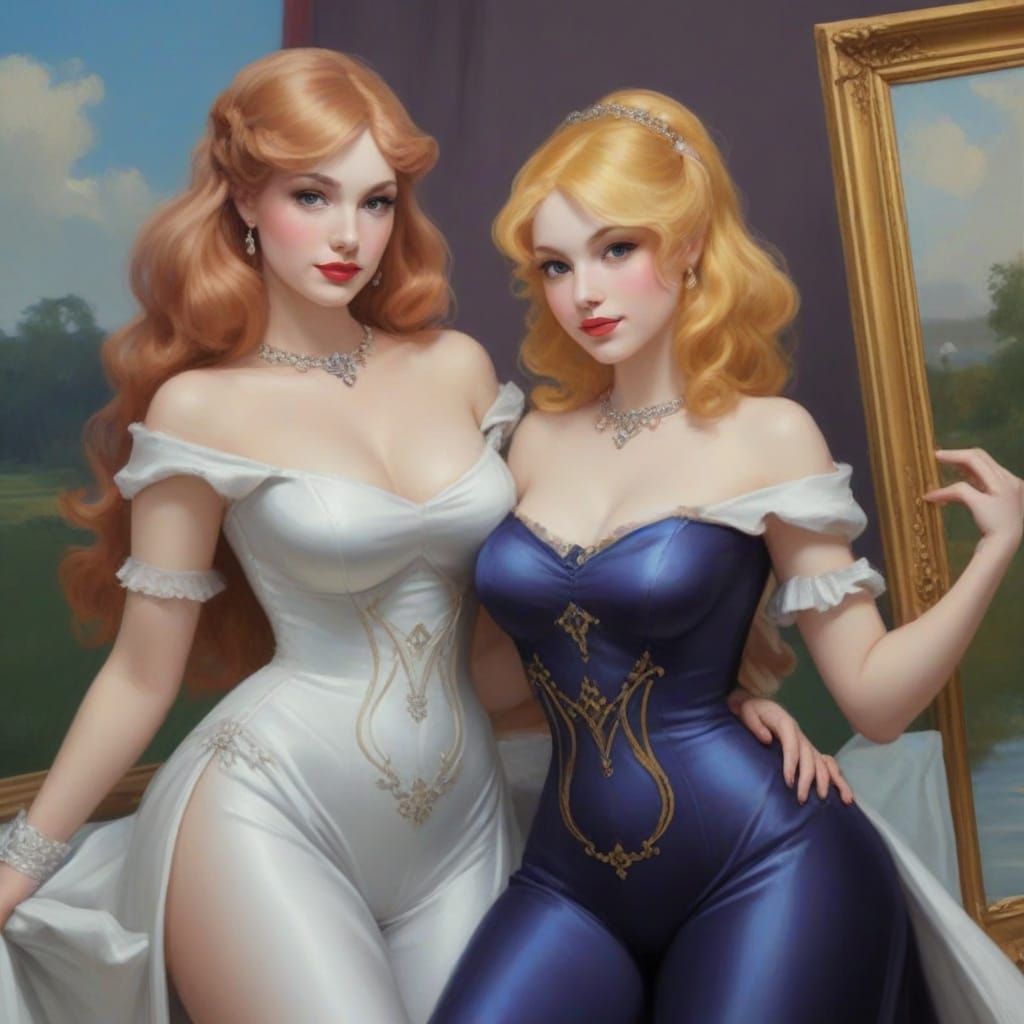 Elegant Portrait in Romantic Impressionist Style