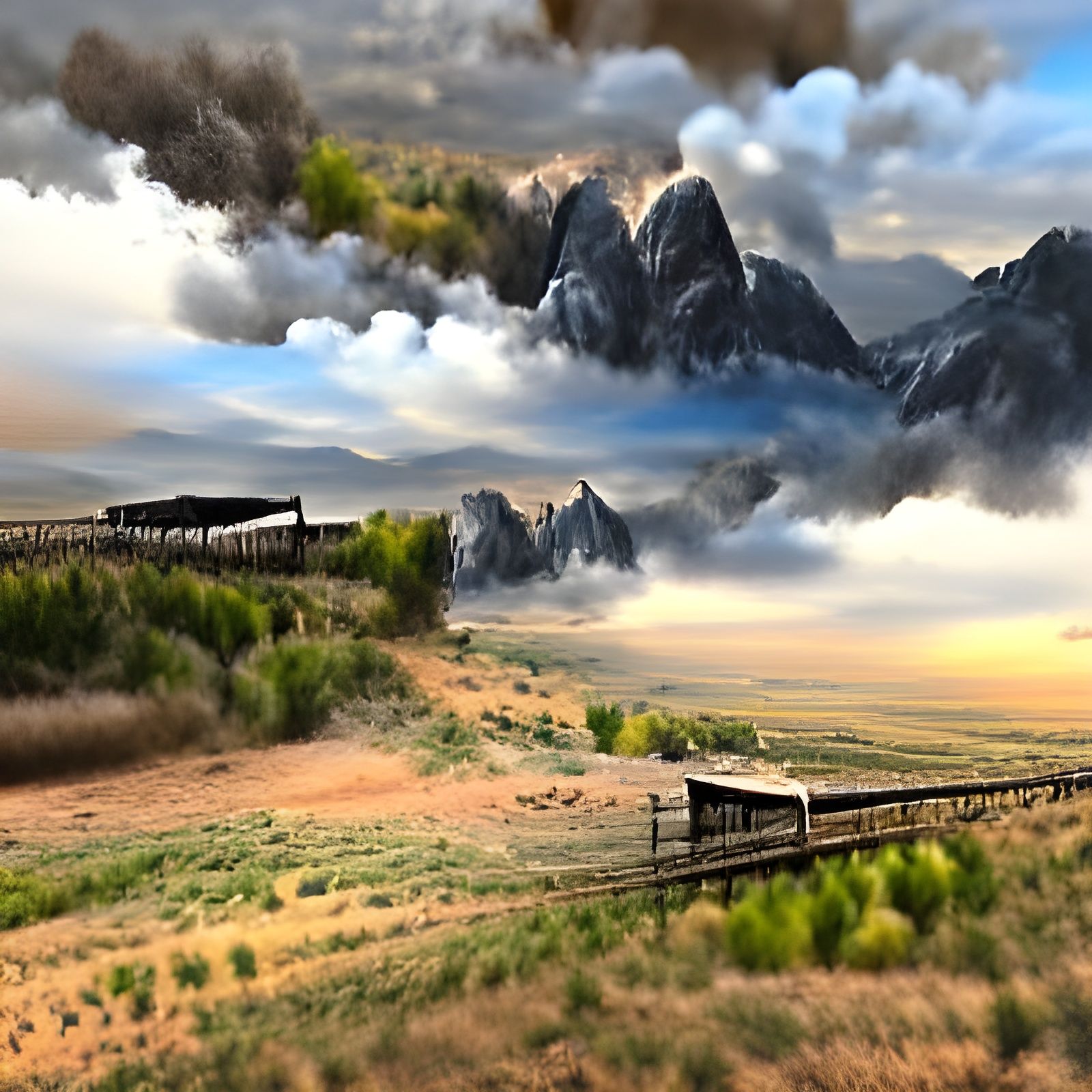 Wild West Train Robbery in 3D