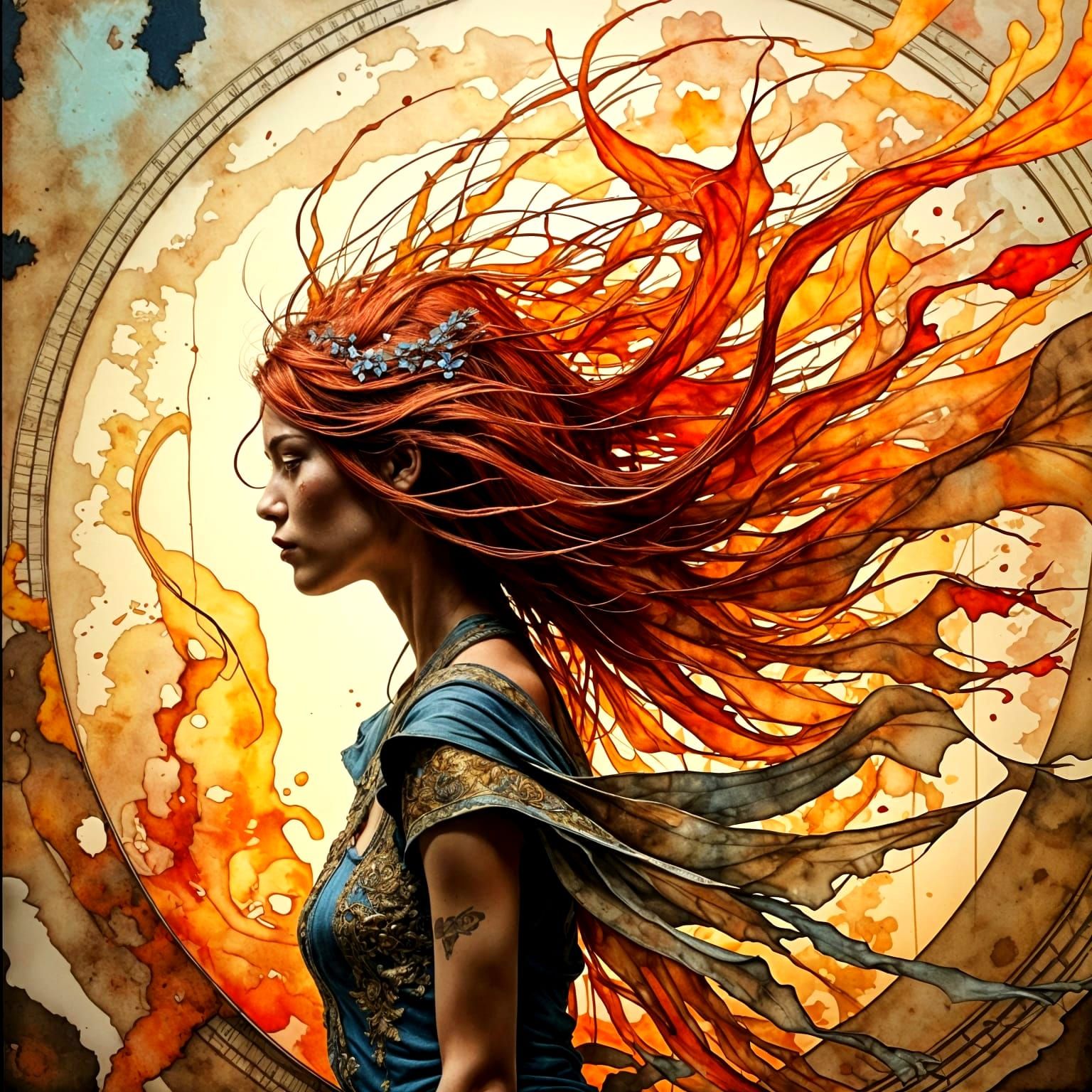 Inky Blooms in Neurographic Flux