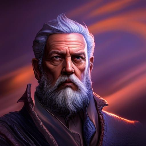 Alien Wizard from Another Planet in Cinematic Style