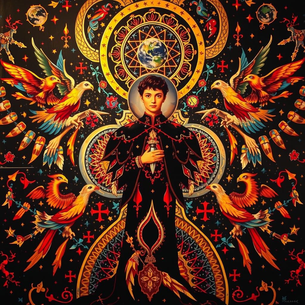 Masterpiece Painting of Beauty and Truth