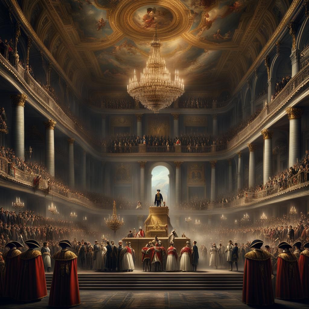 Napoleon Bonaparte's Coronation: Epic Digital Painting