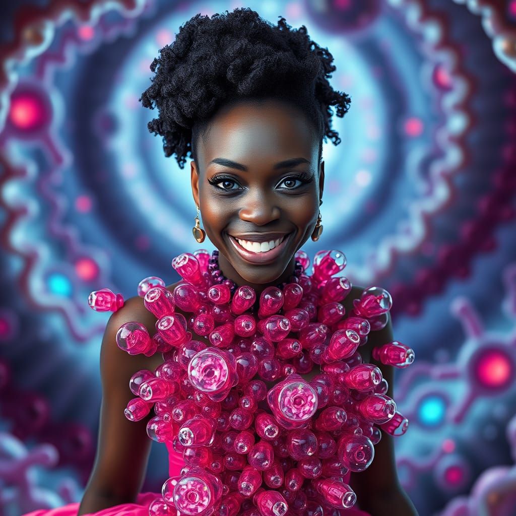 Chromosome Gown: A Portrait in Organic Futurism