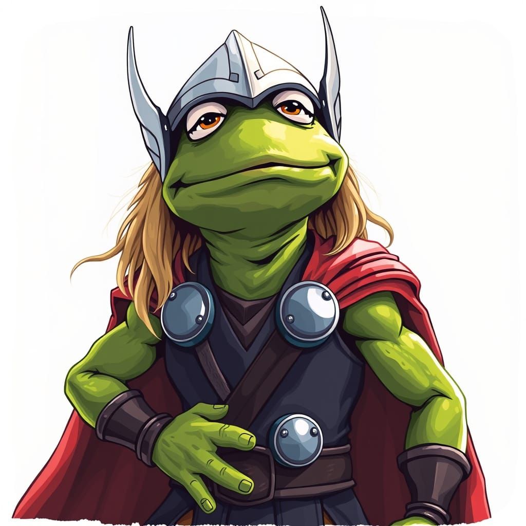 Kermit the Frog as Thor