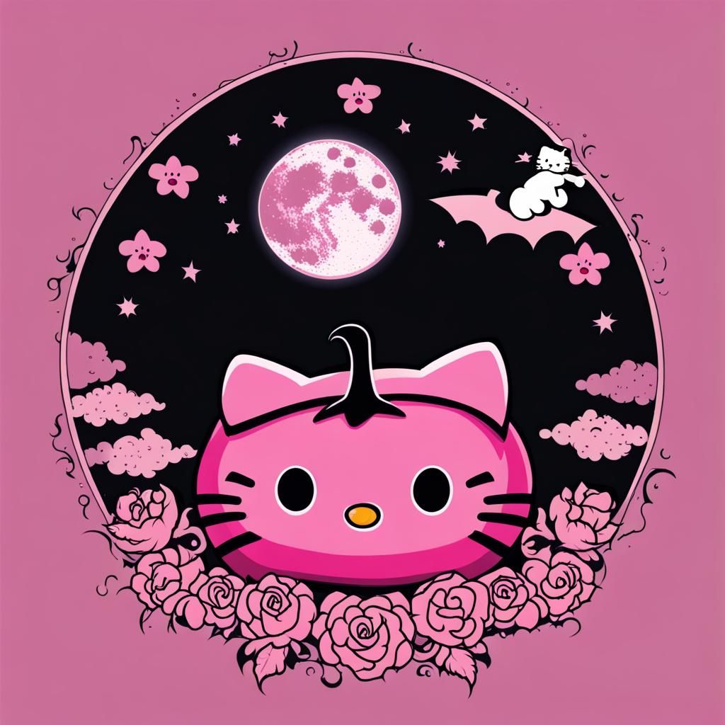 Hello Kitty Halloween Pink Moon World