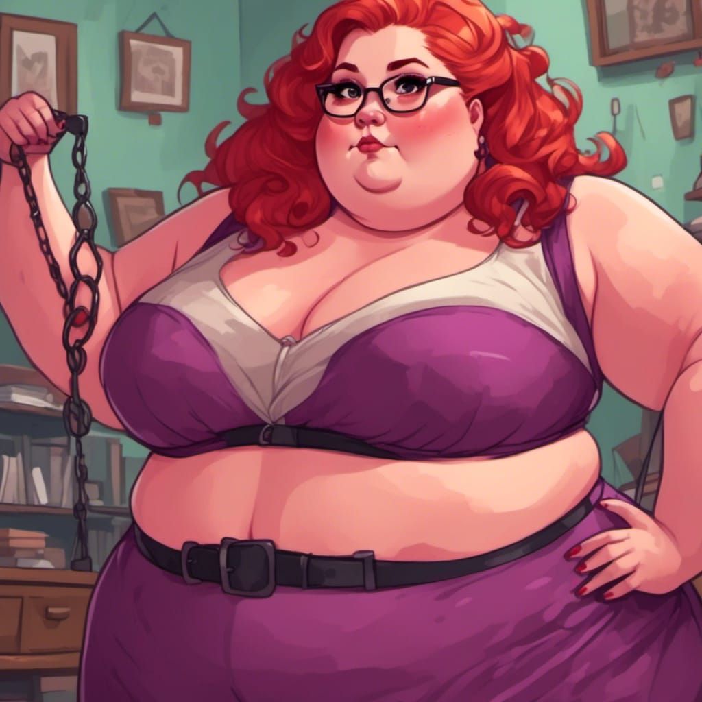 Curvy Woman with Shaved Head