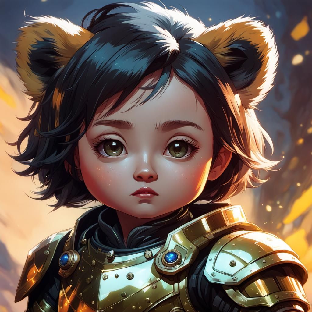 baby alita, in armor!!