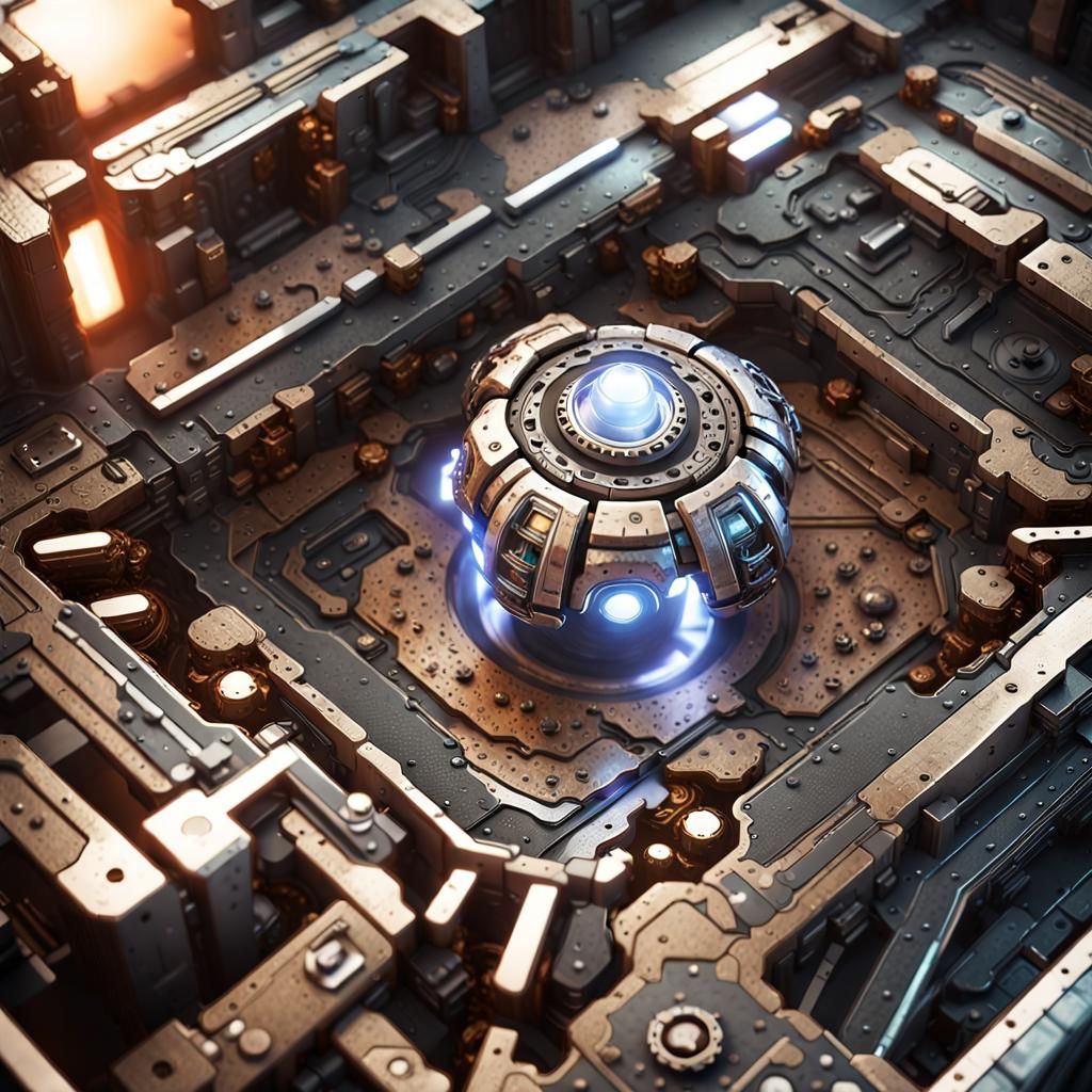 Futuristic Sci-Fi Mechanical Details in 8K Resolution