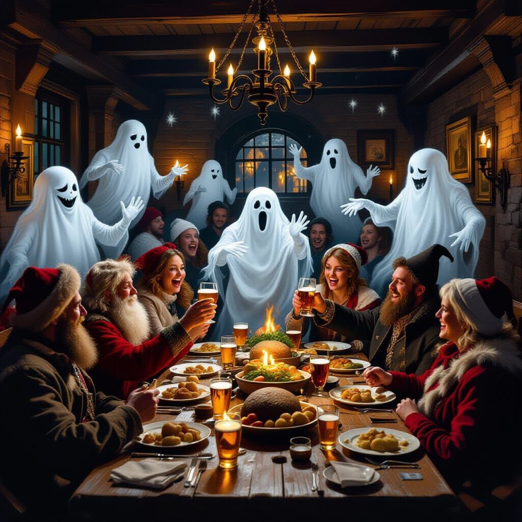 Hogmanay Tavern Toast: Living and Ghosts Celebrate Scottish ...