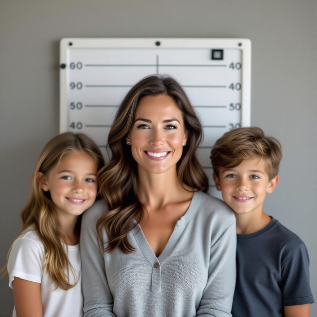 Family Portrait in the Style of Professional Photography