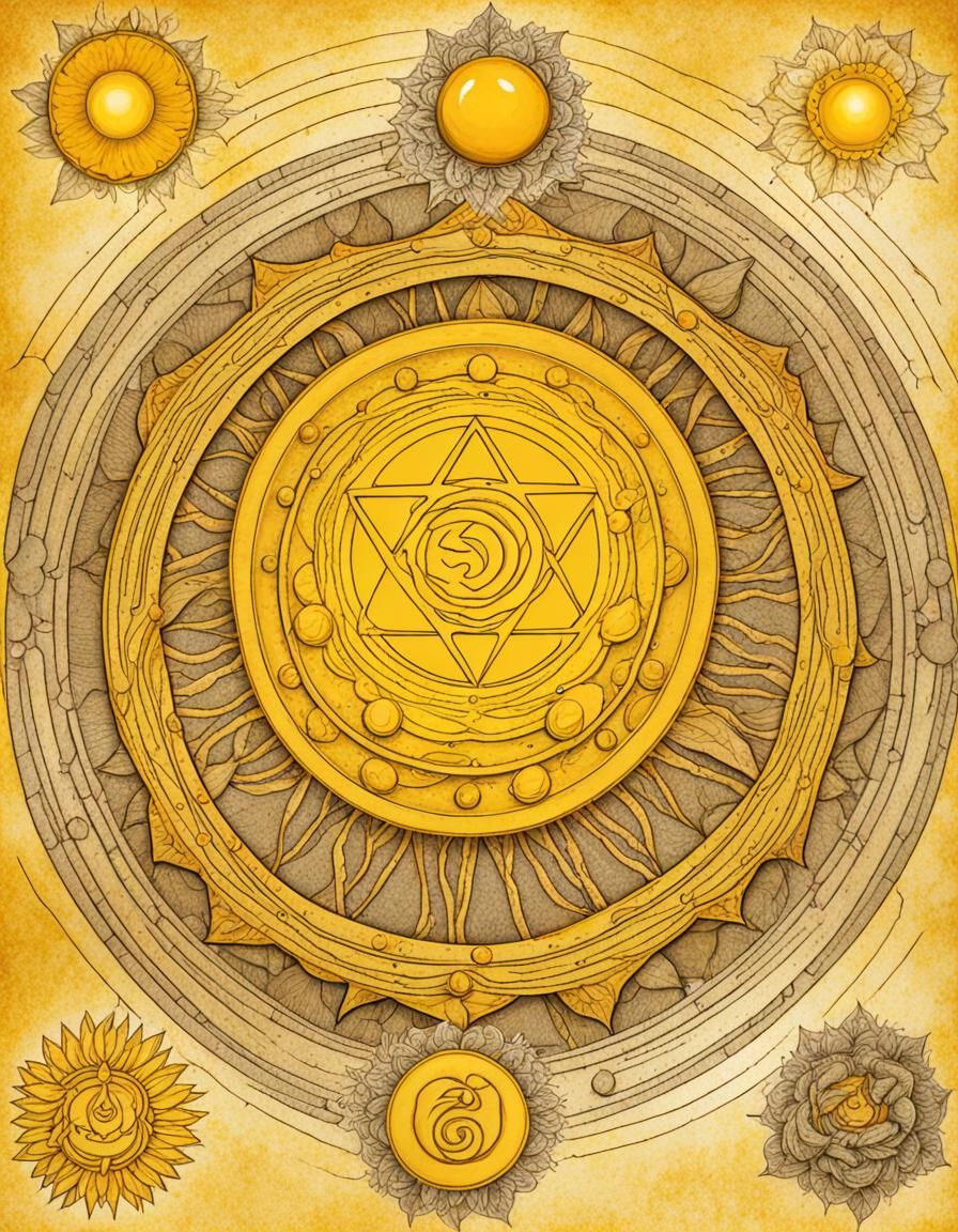 Radiant Solar Plexus Chakra Art