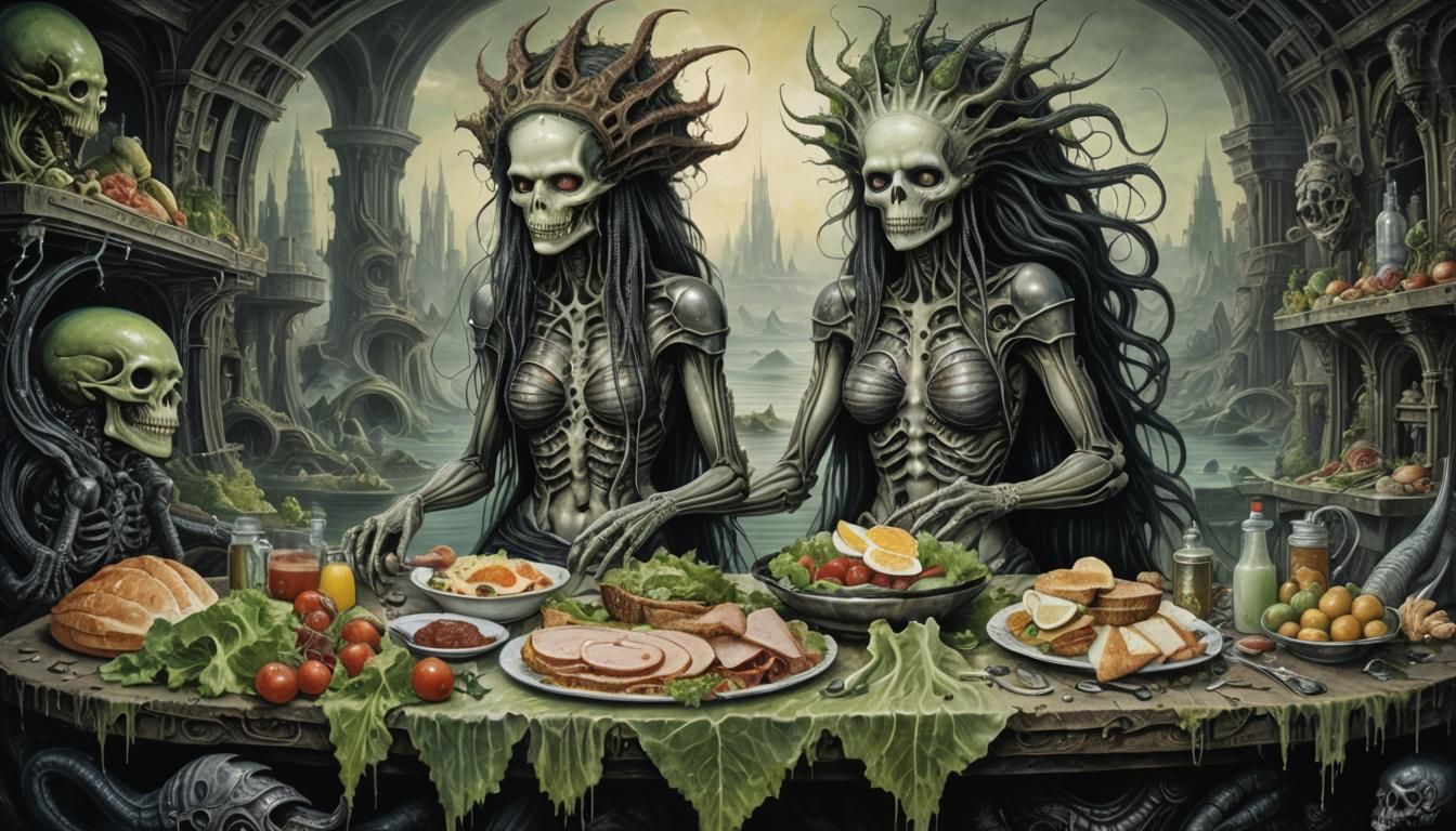 Cryptid Mermaid Sandwich in Post-Apocalyptic Wonderland