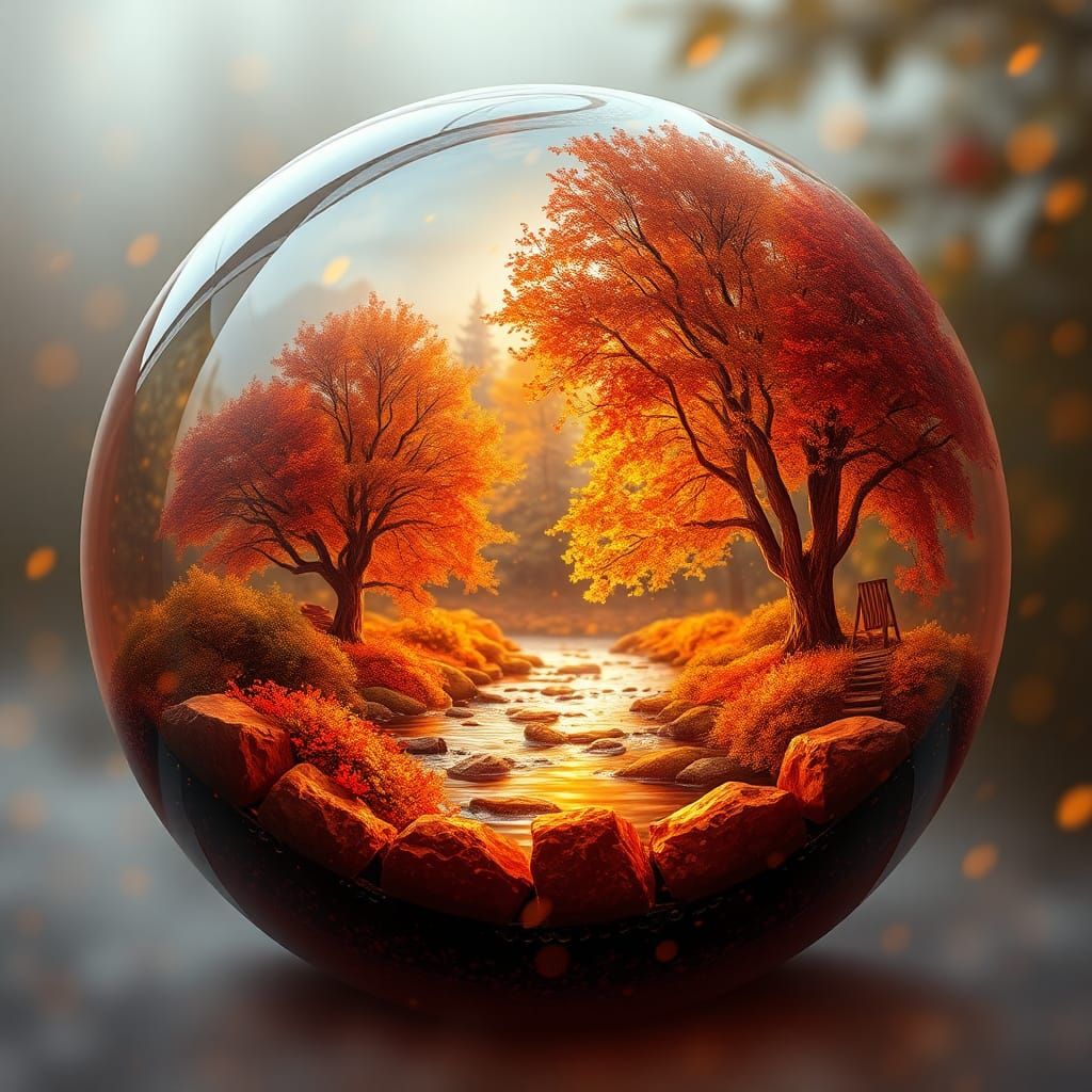 Autumn Orb Scene